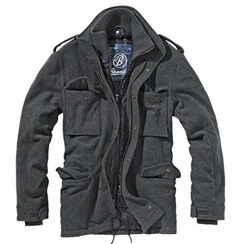 Brandit M65 Voyager - half wool jacket. Grey, Large size. Free delivery and returns. £27.62 Amazon