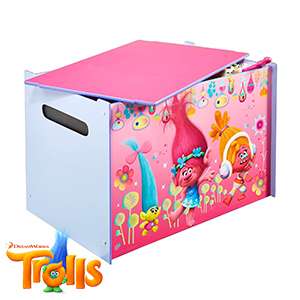 Trolls wood Toy Box free click and collect from homebargains stores £19.99
