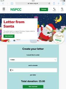 Nspcc letter from santa