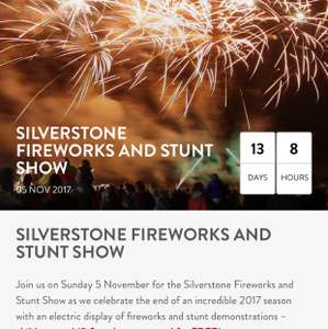 SILVERSTONE FIREWORKS AND STUNT SHOW tickets for £12