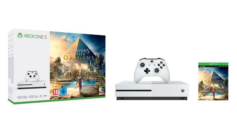 Xbox One S 500gb with 6 games (Assassins Creed Origins + Dishonored 2 + Doom + Fallout 4 + COD WW2 + Forza 7) £209.70 @ ShopTo​