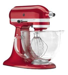 Black Friday Deal Steamer Trading KitchenAid Artisan 156 4.8L Mixer with Glass Bowl - Candy Apple £279 @ Steamer