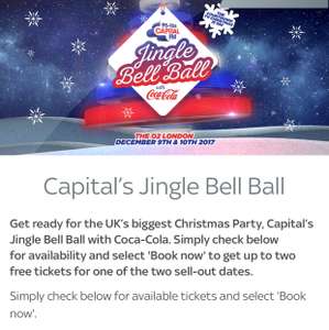 Free capital jingle bell ball tickets with sky vip membership.
