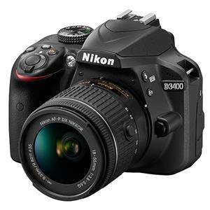 Jessops:  Nikon D3400 Digital SLR in Black with 18-55mm f/3.5-5.6 AF-P Non VR Lens- £354