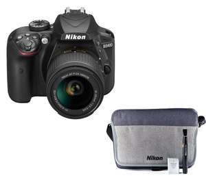 NIKON D3400 DSLR Camera with 18-55 mm f/3.5 Lens & FREE Accessory Kit - £354 @ Currys