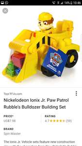 Paw Patrol IONIX Rubble and Digger instore at Home Bargains for £3.99