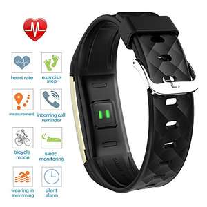 Activity Tracker Heart Rate Monitor Fitness Health Tracker Waterproof Smart Wristband Band with Pedometer Sleep Monitor Step Calorie Counter Bluetooth Bracelet for iPhone Android Price was 99.99£ reduced to 29.99 @ Sold by Scofit UK and Fulfilled by 