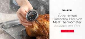 Free Salter Heston Blumenthal Meat Thermometer on orders of £29.99 and over @ Salter