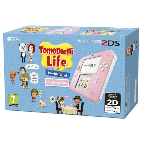 Nintendo 2DS Pink/ White Console with Tomodachi - £79.99 @ Nintendo