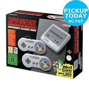 Nintendo Super Nintendo SNES Classic Mini Console £79.99 @ Argos On eBay (FREE Click & Collect from your local Argos)