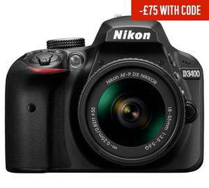 Nikon D3400 DSLR Camera with 18-55mm Lens £354 @ Argos