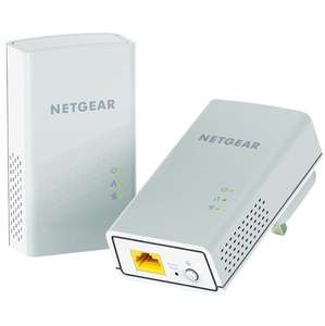NETGEAR PL1200-100UKS 1200 Mbps Powerline Ethernet Adapter Homeplug (1GB Ethernet Port) - Pack of 2 £39.99 @ Amazon