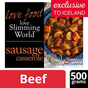 Slimming World Sausage Casserole (500g) was £3.00 NOW ONLY £1.50 @ Iceland