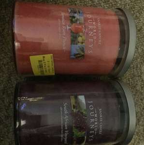 Yankee candle world journeys instore @ boundary mill. £11.89 each or 2 for £18