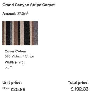 carpet price!!!! should be £26, but it’s £5 on website at ScS