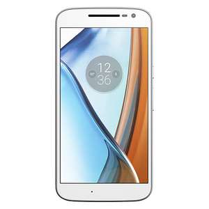 Moto G4 Smartphone, Android, 5.5", 4G LTE, SIM Free, Dual SIM Model, 16GB, White £129.95 @ John Lewis