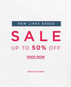 Up to 50% off sale now on @ Hobbs + extra 10% off w/code - from £4.50