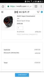 Misfit vapor smartwatch - £129.50 with code @ Misfit