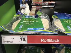 Weight Watchers Wraps 75p! GOLD DUST for Slimming World Members! 75p instore @ Asda