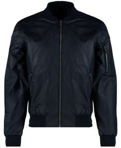Mens Navy Coated Bomber Jacket usually £39.99 now £10 @ BluInc