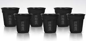 Bialetti Set of 6 Black Espresso Cup £7.49 (were £24.95) (free C&C if over £10 or £4.95 delivery) -  Steamer