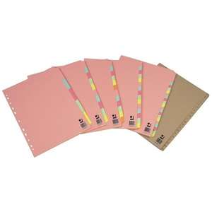 Folder Dividers A4 Multi-Punched 10-Part 31p @ Caboodle