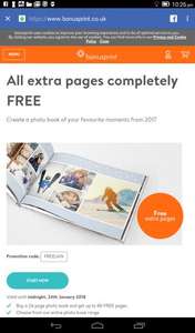120 page photobook for price of 24 pages at Bonusprint - £30