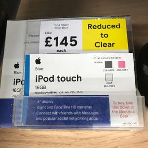 Apple iPod touch 16gb (instore) instore at Tesco for £145 (found Swansea)
