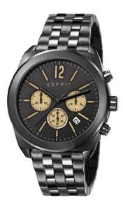 Esprit Dylan Chrono Men's Quartz Watch with Black Dial Chronograph Display and Black Stainless Steel Bracelet ES107571005  - was £142.50 now £40.50 @ Amazon