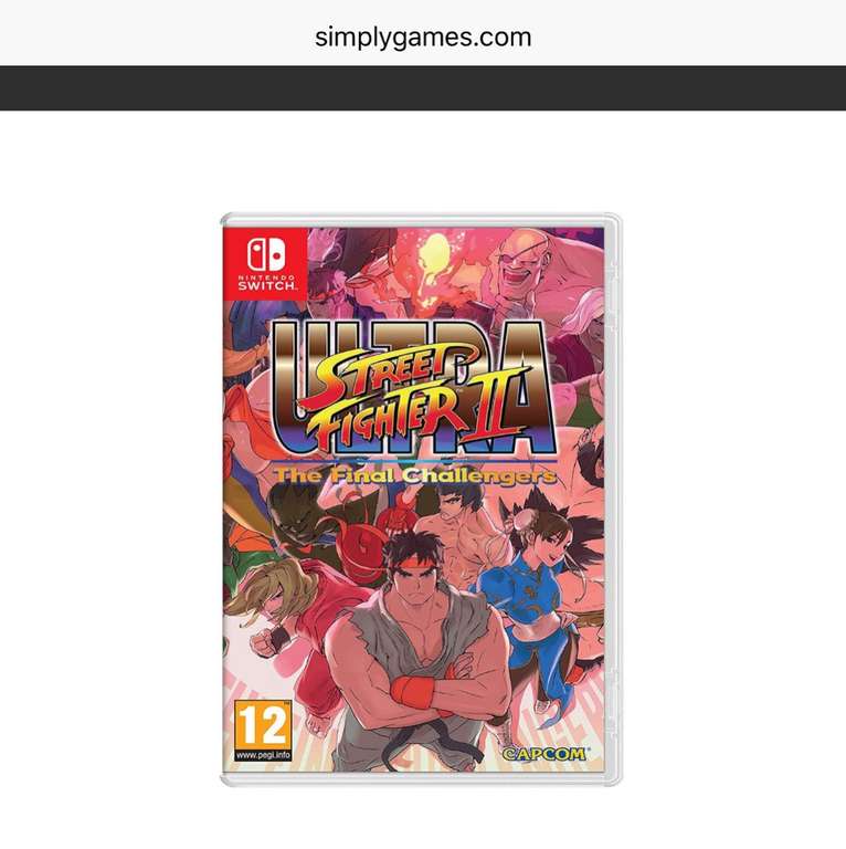 Street Fighter Nintendo Switch - £29.85 @ Simply Games