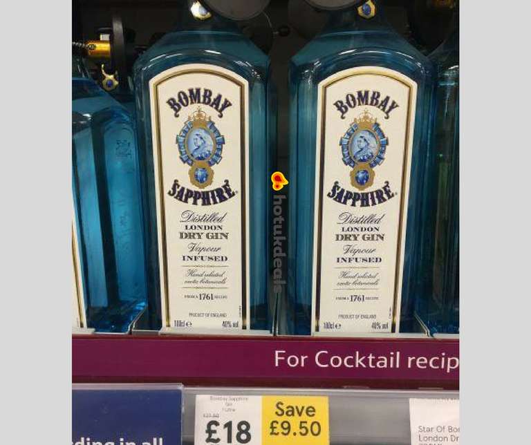 Bombay Sapphire 1L - £18 instore @ Tesco (Bletchley) and online