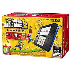 Nintendo 2DS with Super Mario Bros 2 / Mario Kart 7 / Tomodachi Life - £65.98 @ Tesco