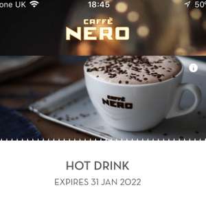 FREE HOT DRINK - CAFFE NERO APP CODE - NEROUH83I