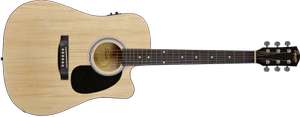 Fender Squier SA-105CE Electro Acoustic Guitar (Natural) £88 @ Coolshop