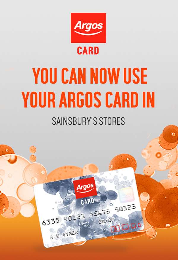 how to use argos card in sainsburys , how to apply for a argos card
