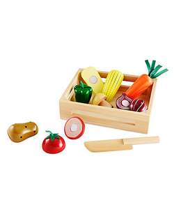 2 for £15 On Selected Toys at ELC eg Wooden Vegetable Crate / Wooden Fruit Crate £12 each or 2 for £15