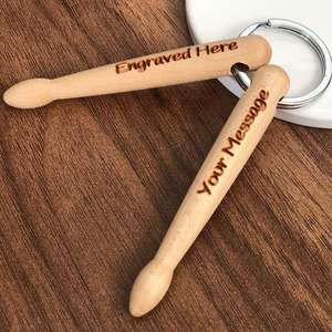 Free Personalised Drumstick Keyring - Just Pay P&P £3.95 at yourdesign.co.uk
