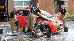 Let firefighters wash your car for charity - Pay what you like at about 600 locations