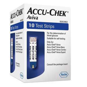 Accu-Chek Aviva Test Strips Pack of 10 £4.72 Dispatched from and sold by Amazon exclusively for Prime members