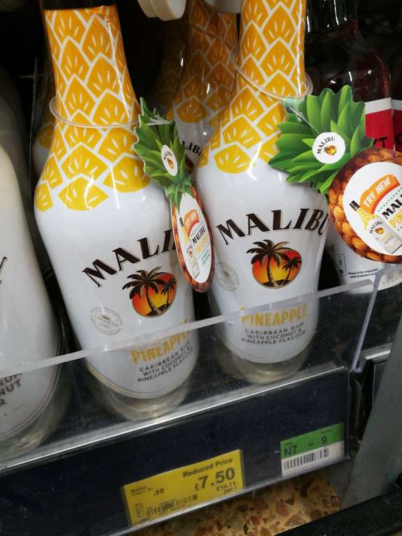 In-store Asda Malibu Pineapple 70cl reduced to £7.50 from £15