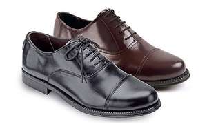 2 PAIRS REAL LEATHER HAND STITCHED OXFORD SHOES (BOGOF) - £44.99 @ Clifford James