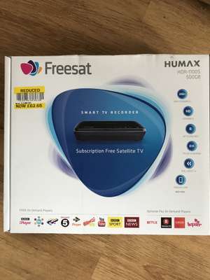 Humax Freesat HDR-1100S 500GB £62.65 @ Tesco instore