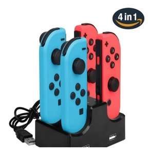 4 in 1 Charging Dock with 2-Port USB Hub for Nintendo Switch Joy-Con £4.45 delivered @ Tomtop