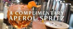 Free Aperol Spritz Cocktail @ Browns (Newsletter sign up)