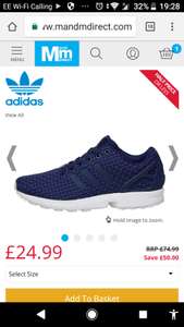 adidas Originals Mens ZX Flux Trainers Dark Blue/Dark Blue/White - £24.99 @ MandM Direct (£4.49 P&P)
