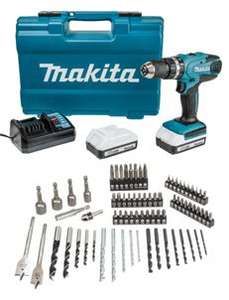 Makita drill, 2 x 1.5ah batteries and 76 piece drill set £107.95 @ Wickes