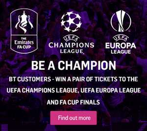FREE UEFA CHAMPIONS LEAGUE AND EUROPA LEAGUE GAMES- BT SPORTS