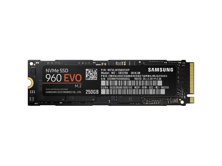 Samsung 250GB 960 Evo M.2 SSD with Farcry 5 free - £108.95 @ Ebuyer