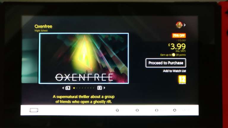 Oxenfree Nintendo switch eshop £3.99