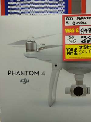 DJI Phantom 4 Drone With Controller £663.69 @ Maplin instore